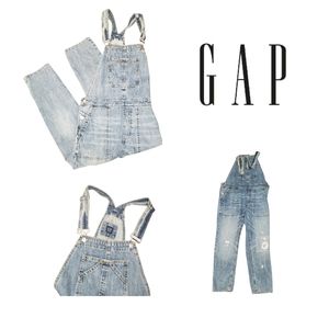 NWT GAP Denim Distressed Overalls